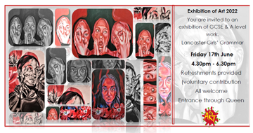 GCSE & A-level Art Exhibition - Join us on 17th June