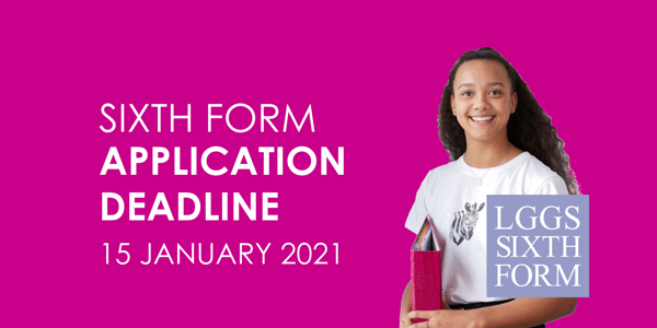 Sixth Form Application Deadline - 15th January 2021
